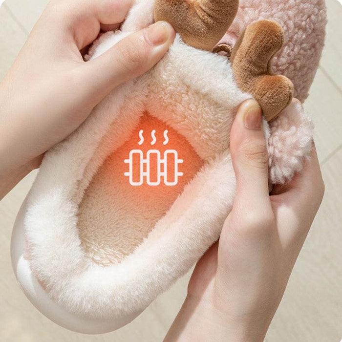 Santa's Snuggle Warm Fuzzy Slippers - Goodlifebean Shoes