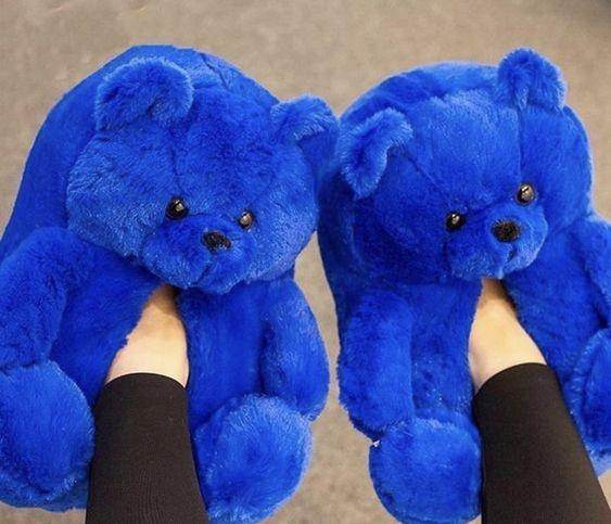 Sapphire Blue Teddy Bear Plush - Goodlifebean Shoes