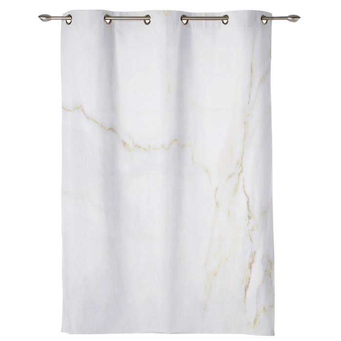 Simplicity Gray Marble texture window curtains - LeobonZone