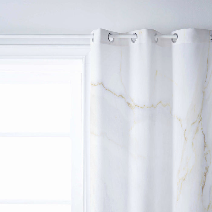 Simplicity Gray Marble texture window curtains - LeobonZone
