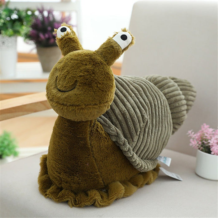 Slowie: The Snuggly Snail Plushie | Stuffed Animal Snail - Goodlifebean Stuffed Animals