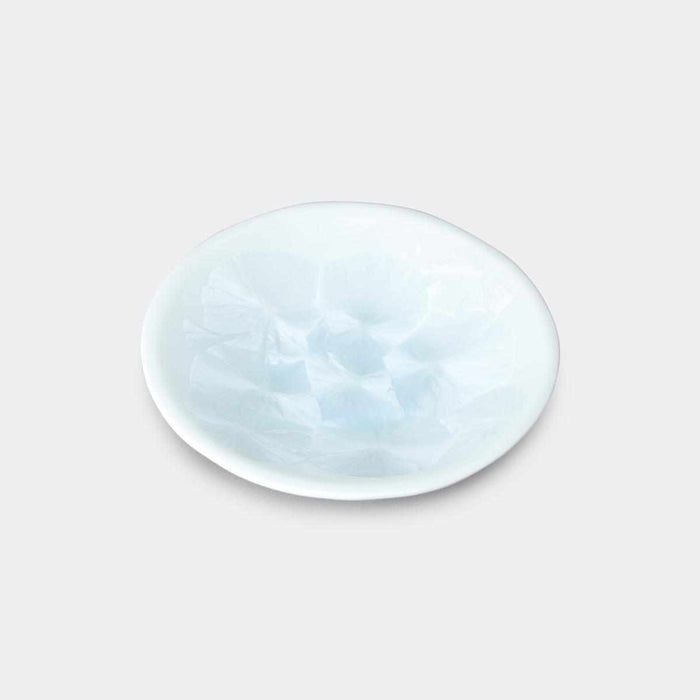[SMALL DISH (PLATE)] FLOWER CRYSTAL (WHITE) SMALL PLATE | TOUAN | KYOTO-KIYOMIZU WARES