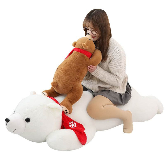 Snowflake: Big Polar Bear Plushie | 5ft Stuffed Polar Bear - Goodlifebean Stuffed Animals