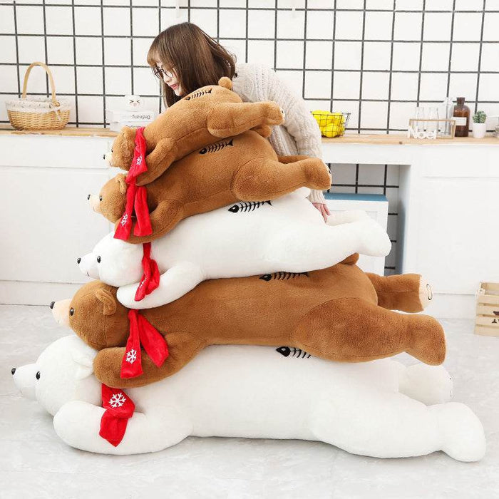 Snowflake: Big Polar Bear Plushie | 5ft Stuffed Polar Bear - Goodlifebean Stuffed Animals
