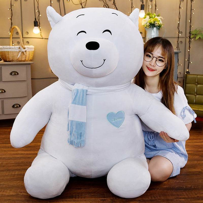 Snowpuff: Large Polar Bear Stuffed Animal - Goodlifebean Stuffed Animals