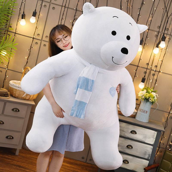Snowpuff: Large Polar Bear Stuffed Animal - Goodlifebean Stuffed Animals