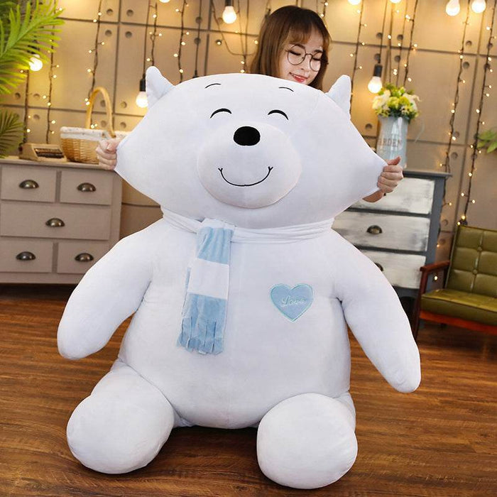 Snowpuff: Large Polar Bear Stuffed Animal - Goodlifebean Stuffed Animals