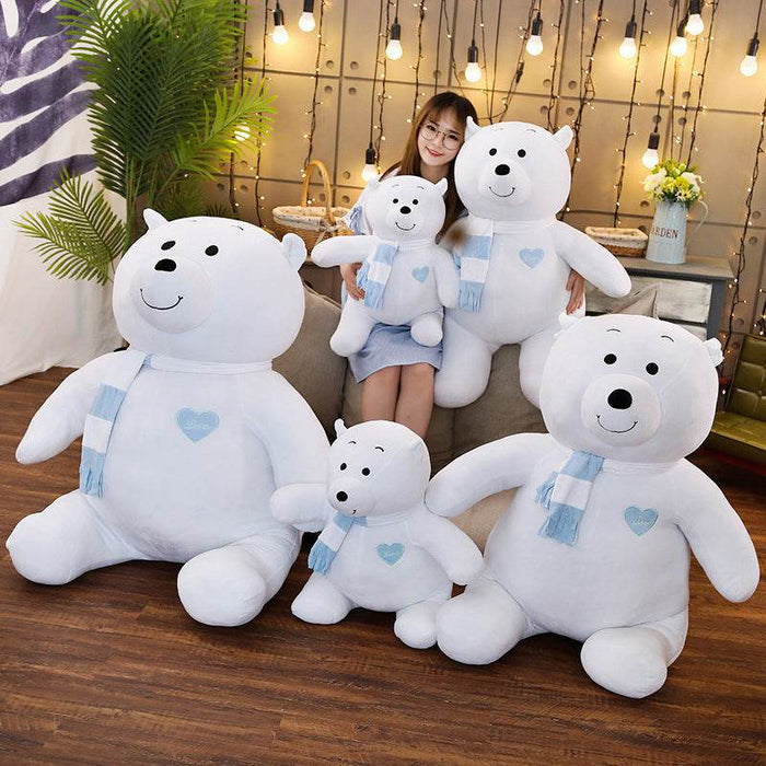 Snowpuff: Large Polar Bear Stuffed Animal - Goodlifebean Stuffed Animals