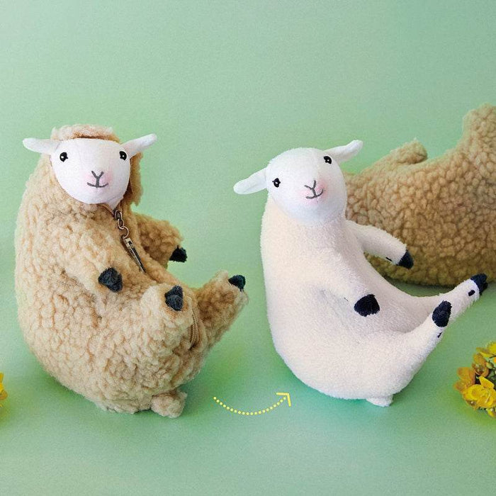 SnuggleLlama: The Cozy Alpaca Plushie with Removable Fleece Jacket - Goodlifebean Stuffed Animals