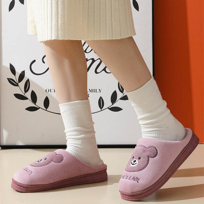SnugglePaws: Kawaii Teddy Bear Slippers - Goodlifebean 0