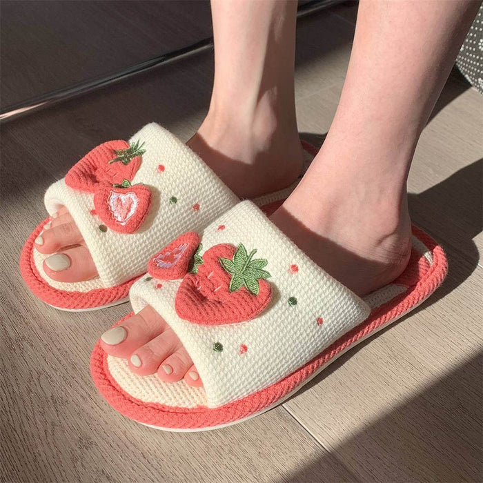 Snuggly Strawberry Slippers - Goodlifebean Home & Garden
