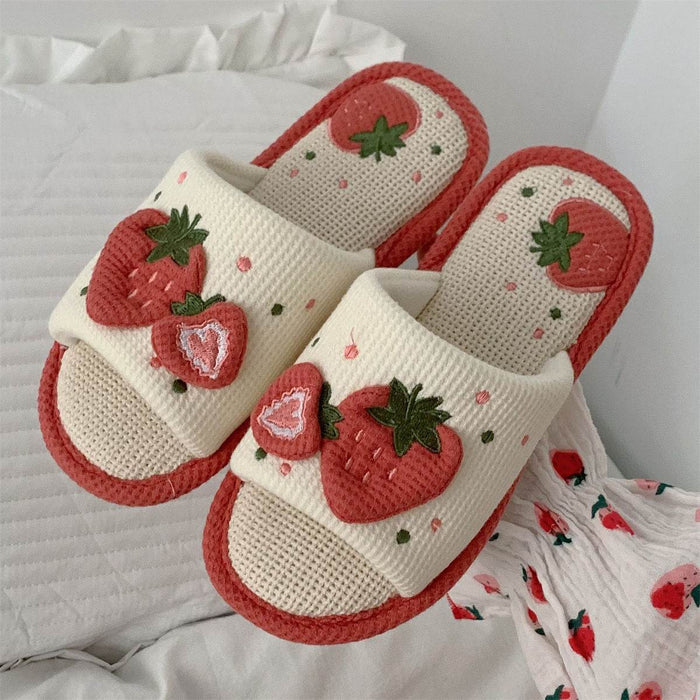 Snuggly Strawberry Slippers - Goodlifebean Home & Garden