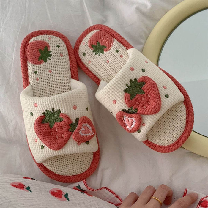 Snuggly Strawberry Slippers - Goodlifebean Home & Garden