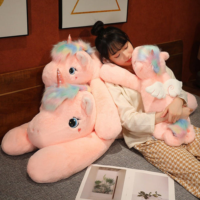 Sparkles: JUMBO Unicorn with Wings Plushie - Goodlifebean Stuffed Animals