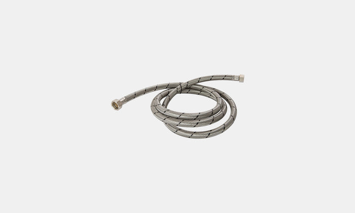 SS Braided Hose (SW10) 3/8" Fem. x 1/2" Fem. Straight x 2m