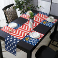 Star wave Independence Day Table Flag And Table Mat Suit - LeobonZone