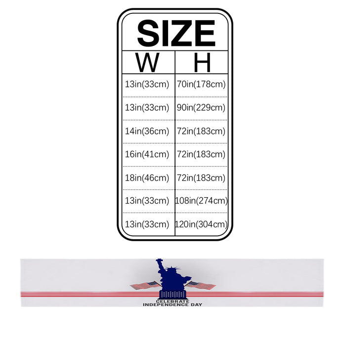 Statue of liberty on Independence Day Table Runner Place Mats - LeobonZone