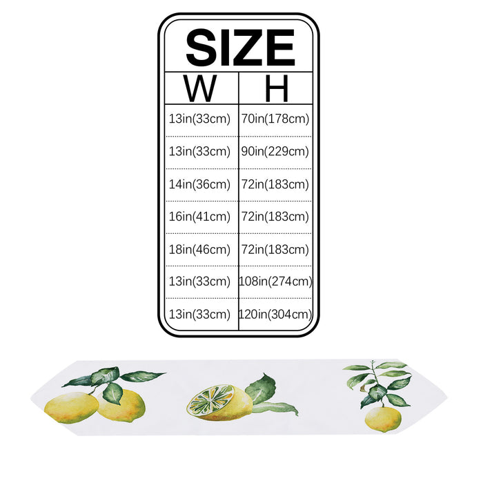 Summer fruit lemon multi Sharp Angle Table Runner Place Mats - LeobonZone
