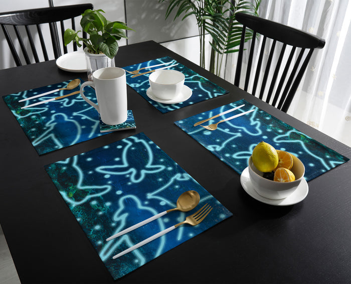 Summer ocean biological Personalized Table Placemats - LeobonZone