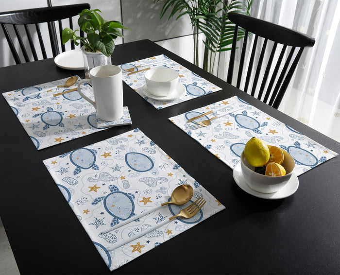 Summer seabed biological Personalized Table Placemats - LeobonZone