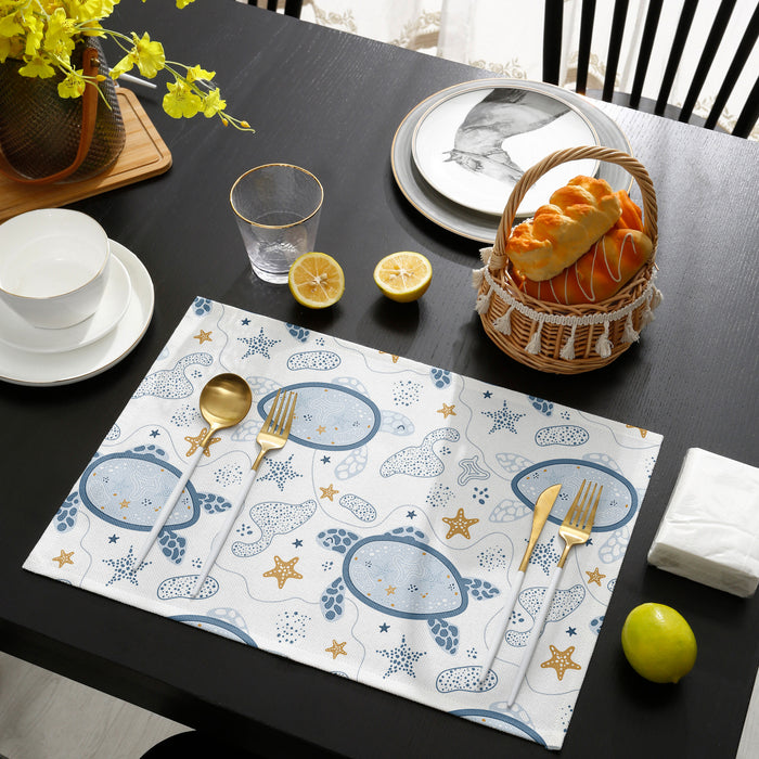 Summer seabed biological Personalized Table Placemats - LeobonZone