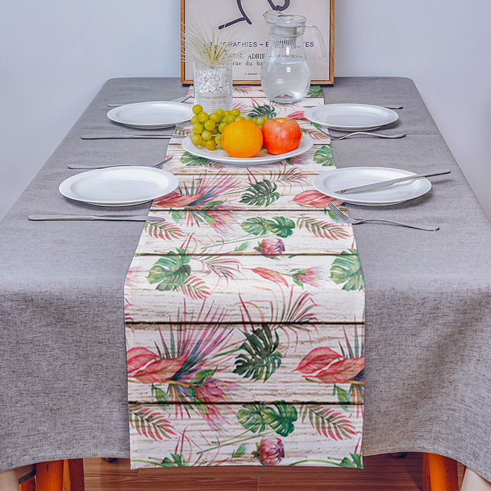 Summer style multi protea flowers Table Runner Place Mats - LeobonZone