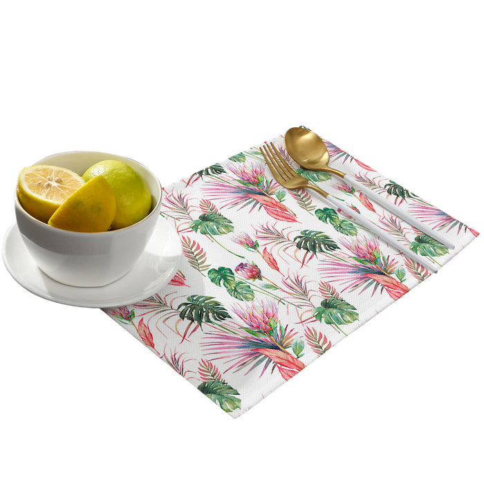 Summer style protea flowers Personalized Table Placemats - LeobonZone