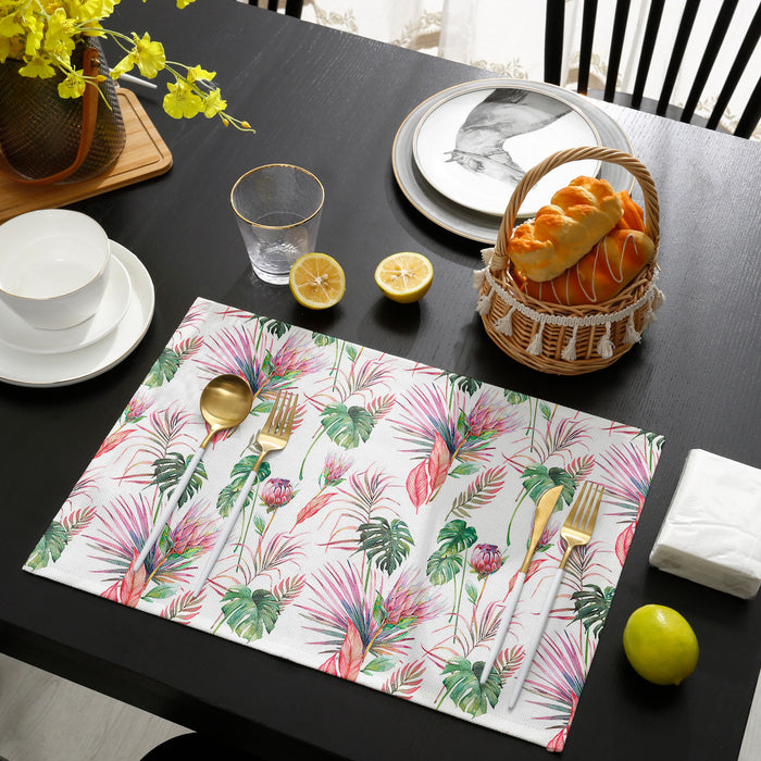 Summer style protea flowers Personalized Table Placemats - LeobonZone