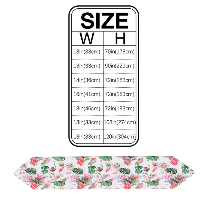 Summer style protea flowers Sharp Angle Table Runner Place Mats - LeobonZone