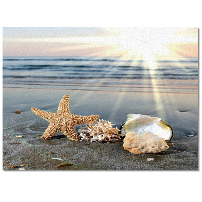 Sun Beach Starfish Right Angle Felt Rugs - LeobonZone