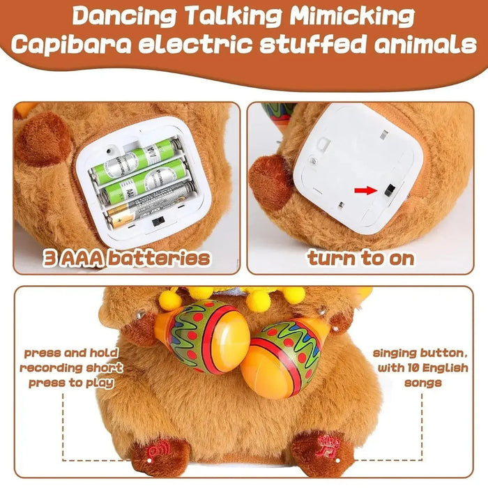 Talking capybara plush Toy