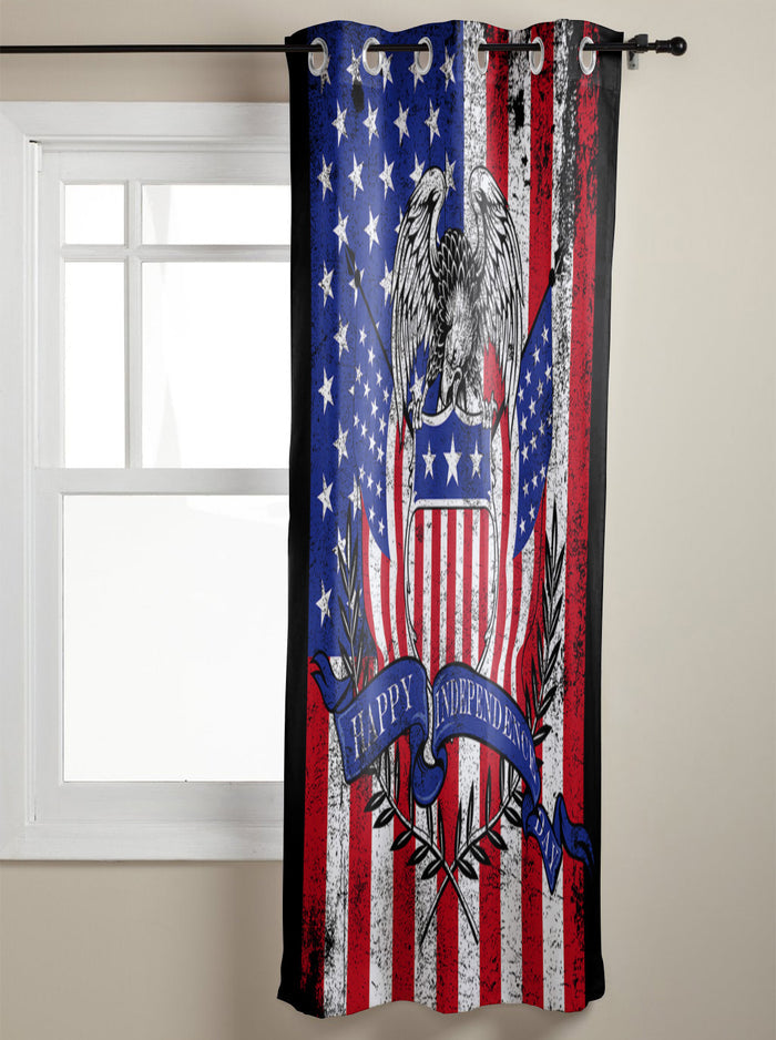 The white eagle logo of the retro America Blackout Curtain - LeobonZone