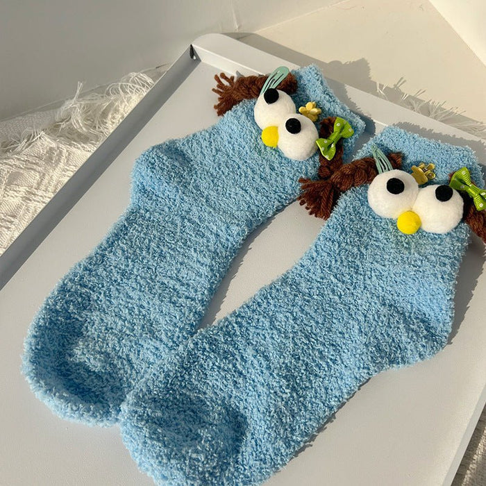 Thick Fleece Chicken Slippers - Goodlifebean socks