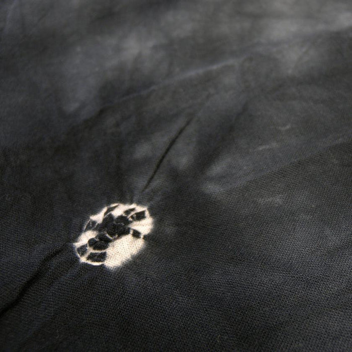 [TOWELS] BLACK WASHCLOTH BASKET DYED | KYOTO KANOKO SHIBORI| YOAKE