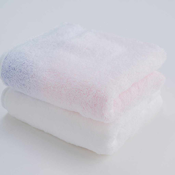[TOWELS] "IRODORI" FACE TOWEL SET OF 2 (PINK / WHITE) | IMABARI TOWELS