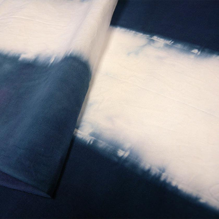 [TOWELS] LOG SQUEEZE BLUR DYED TOWEL (DEEP SEA) | KYOTO KANOKO SHIBORI| YOAKE