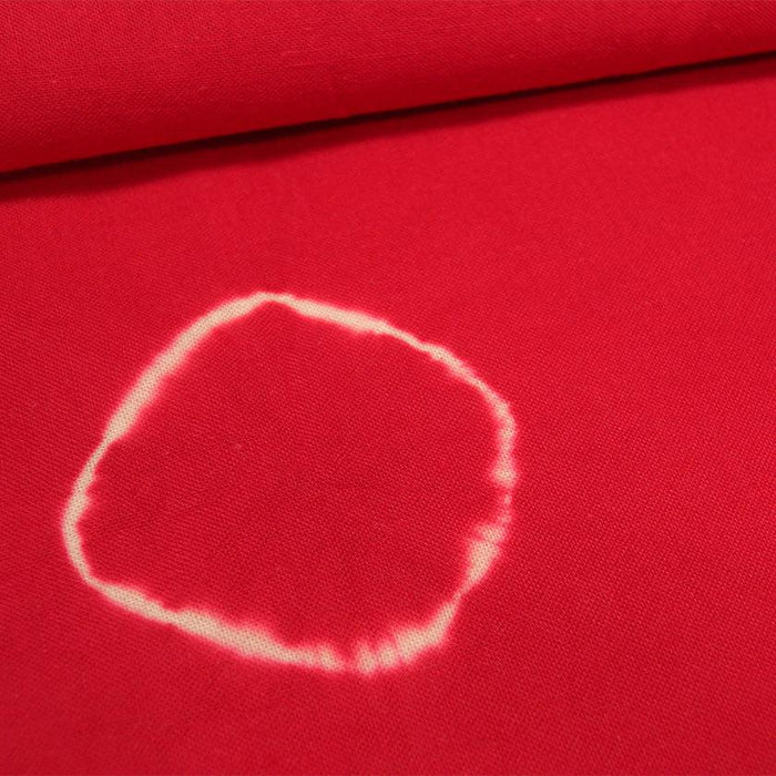 [TOWELS] SCREW-SQUEEZED WASHCLOTH (RED AND RED) | KYOTO KANOKO SHIBORI| YOAKE