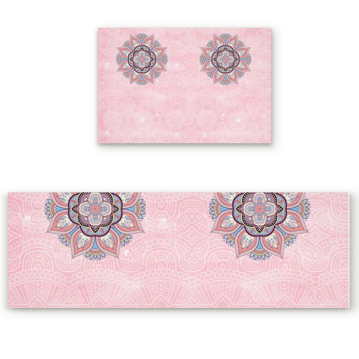 Traditional Pattern Right Angle Felt Doormat Two piece set - LeobonZone