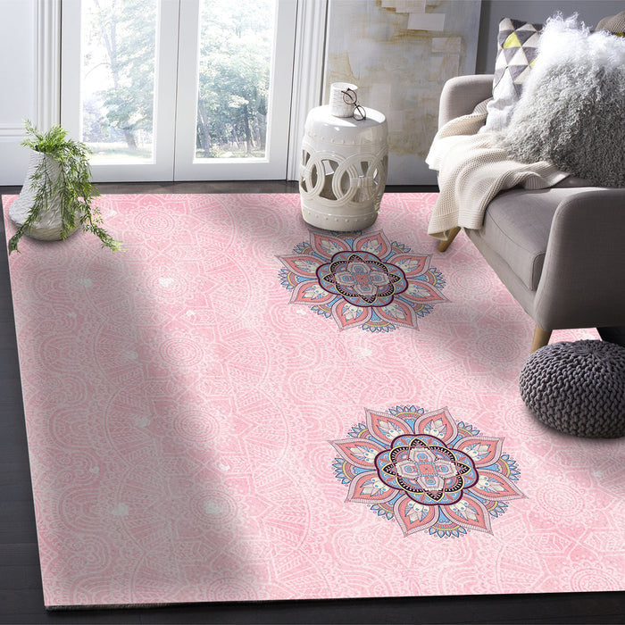 Traditional Pattern Right Angle Felt Rugs - LeobonZone