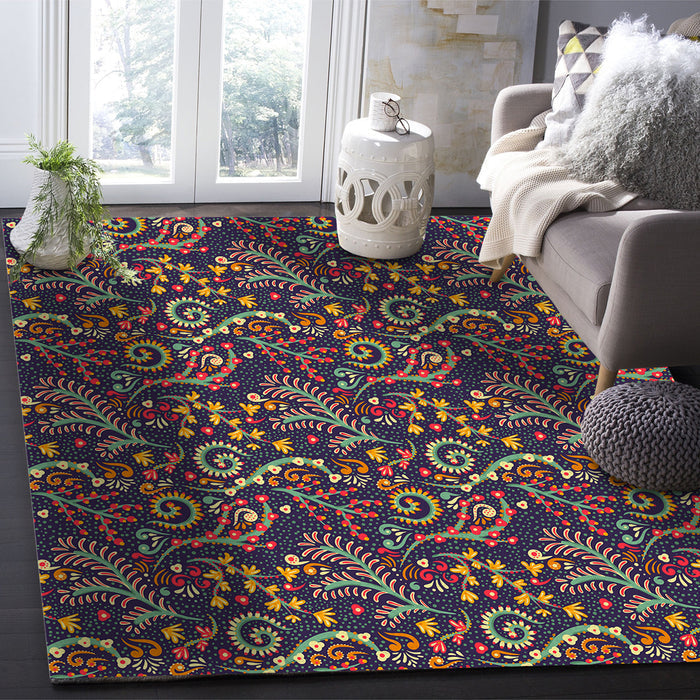Traditional Pattern Right Angle Felt Rugs - LeobonZone