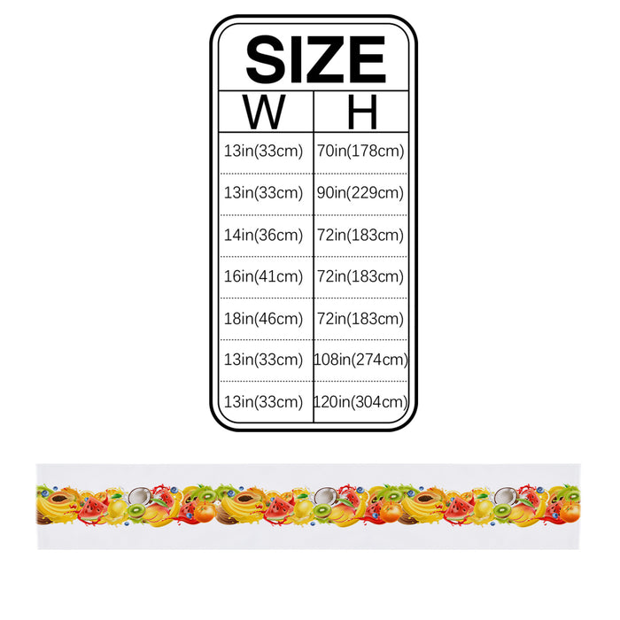Tropical fruits in summer Table Runner Place Mats - LeobonZone