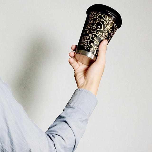 [TUMBLER / WATER BOTTLE] THERMO MUG URUSHI MOBILE TUMBLER BIRD AND BEAST CARICATURE (RED) | ECHIZEN LACQUERWARE| TAKUMIICHI