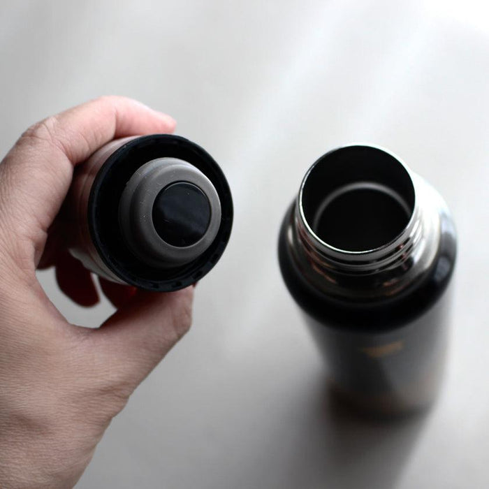 [TUMBLER / WATER BOTTLE] THERMO MUG URUSHI UMBRELLA BOTTLE WAVE CHIDORI (BLACK) | ECHIZEN LACQUERWARE| TAKUMIICHI
