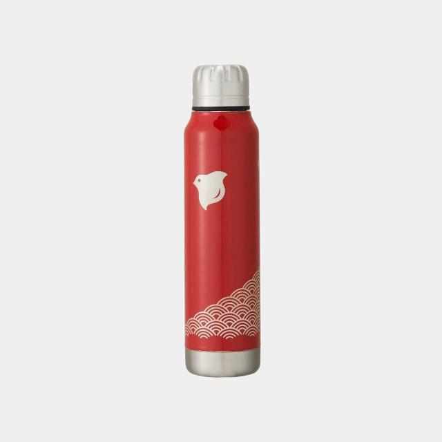 [TUMBLER / WATER BOTTLE] THERMO MUG URUSHI UMBRELLA BOTTLE WAVE CHIDORI (RED) | ECHIZEN LACQUERWARE| TAKUMIICHI