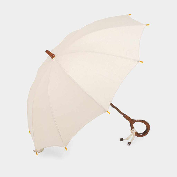 [UMBRELLA] IMPERIAL HOUSEHOLD AGENCY PURVEYOR "WOMEN" PARASOL INDIAN HEAD CHIEF (OFF-WHITE) | MAEHARA KOEI SHOTEN | TOKYO UMBRELLA