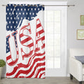USA flag Independence Day Blackout Curtain - LeobonZone