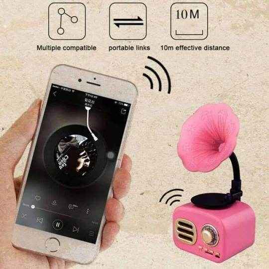 Vintage Gramophone Bluetooth Speaker