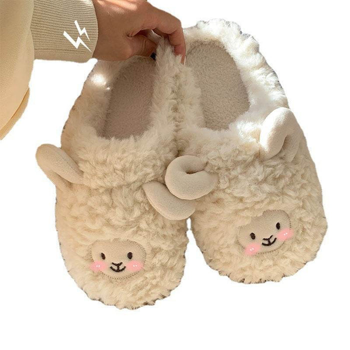 Warm Fuzzy Alpaca Llama Slippers - Goodlifebean Stuffed Animals