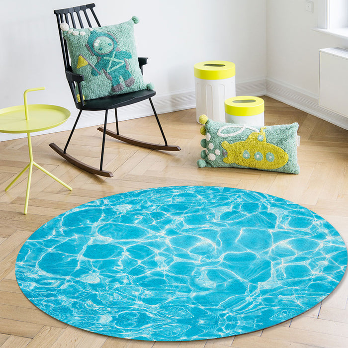 water ripple Circular Felt Rugs - LeobonZone