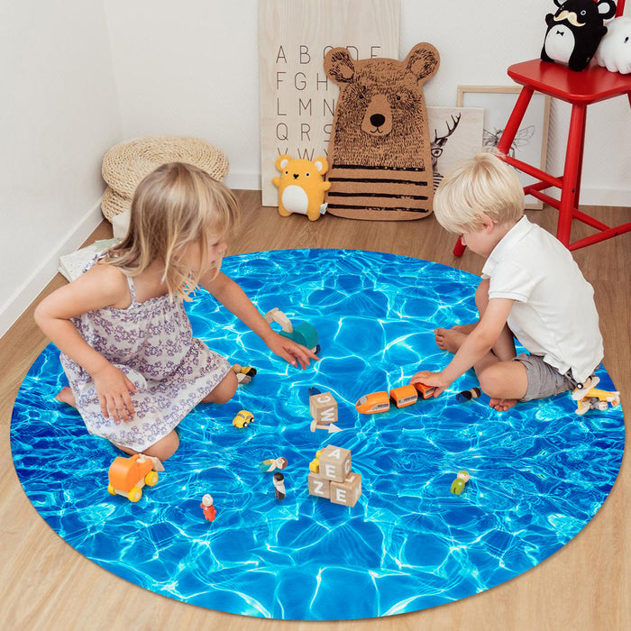 Water Ripple Circular Felt Rugs - LeobonZone